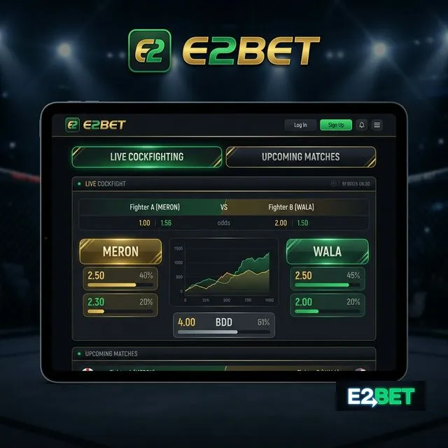 Bảng kèo đá gà với tỷ lệ Meron và Wala tại E2BET
