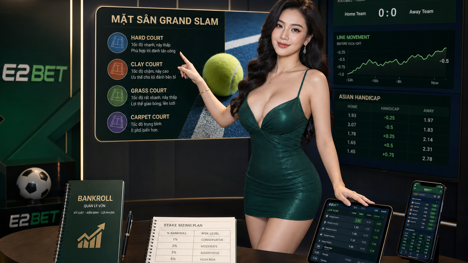 Cá cược tennis Grand Slam: Cách phân tích sự phụ thuộc sân
