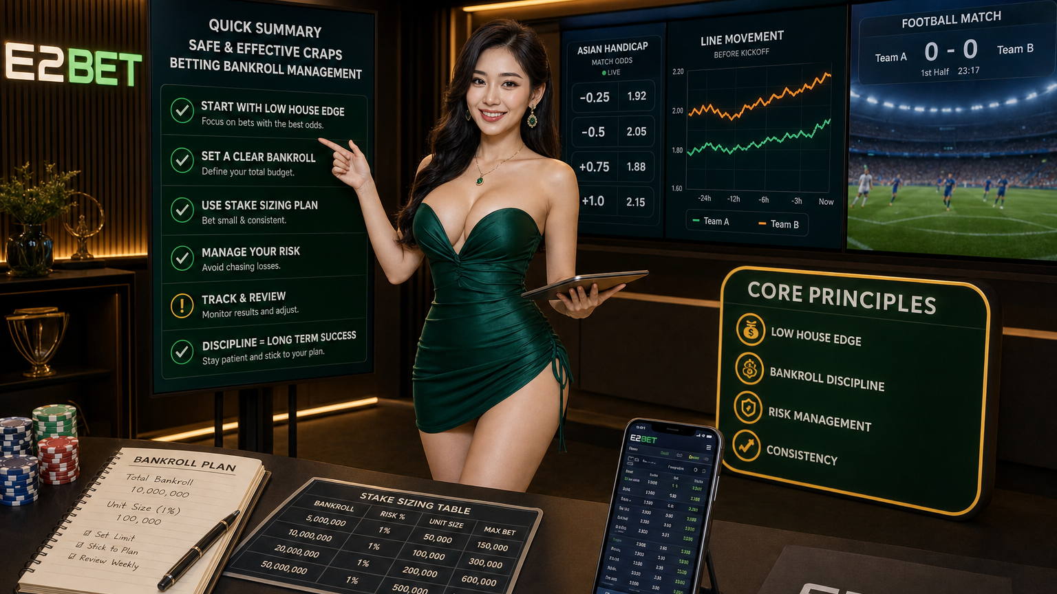 Chiến Lược Quản Lý Cược An Toàn và Hiệu Quả trong Casino Craps Trực Tuyến