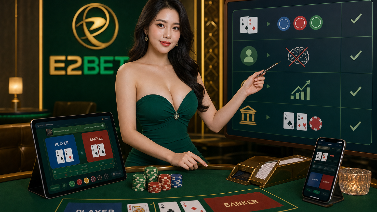 Hình ảnh minh họa cho bài viết về Tóm Tắt Nhanh: Baccarat Trực Tuyến Cần Biết Gì?