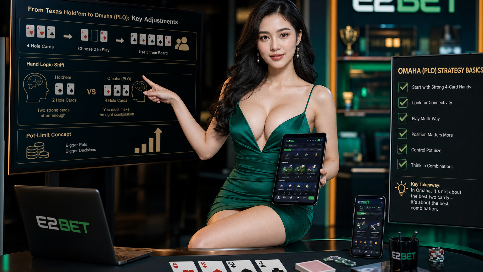 Hướng dẫn chơi Poker Omaha chiến thuật cơ bản cho người chuyển bài tay