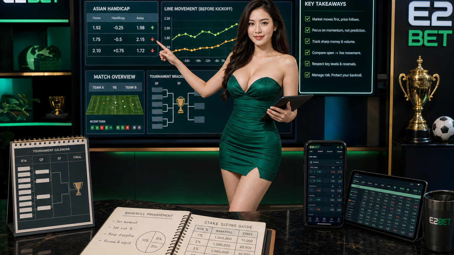 Hướng dẫn toàn diện cách đọc vị biểu đồ tỷ lệ kèo chuyển động trong cá cược thể thao