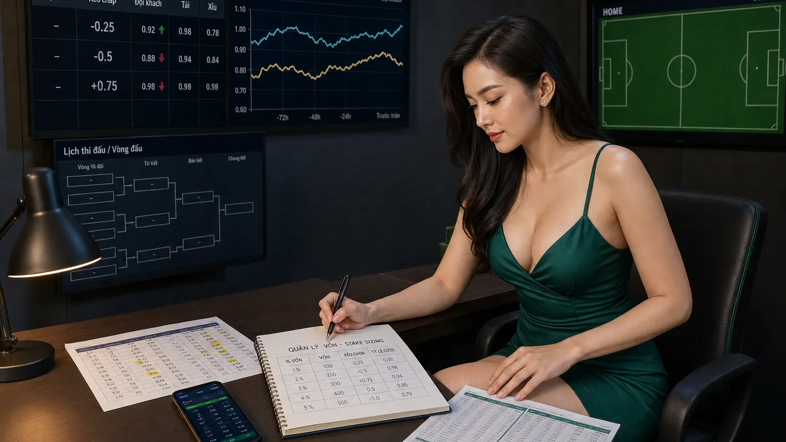 Kỹ Thuật Quản Lý Bankroll Cho Kèo Châu Á Theo Phong Độ Đối Khách Quan