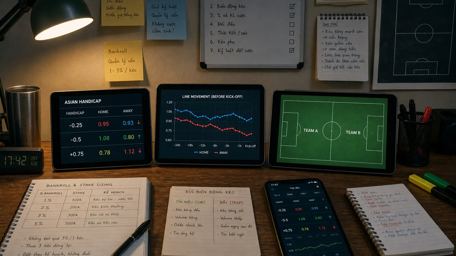 Kỹ Thuật Soi Kèo Châu Á Khi Odds Biến Động Liên Tục