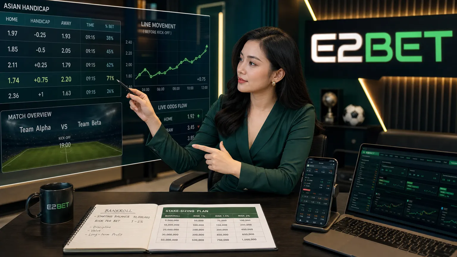 Hinh anh minh hoa cho bai viet Phương pháp đánh giá đội sân nhà và sân khách khi cược kèo châu Á