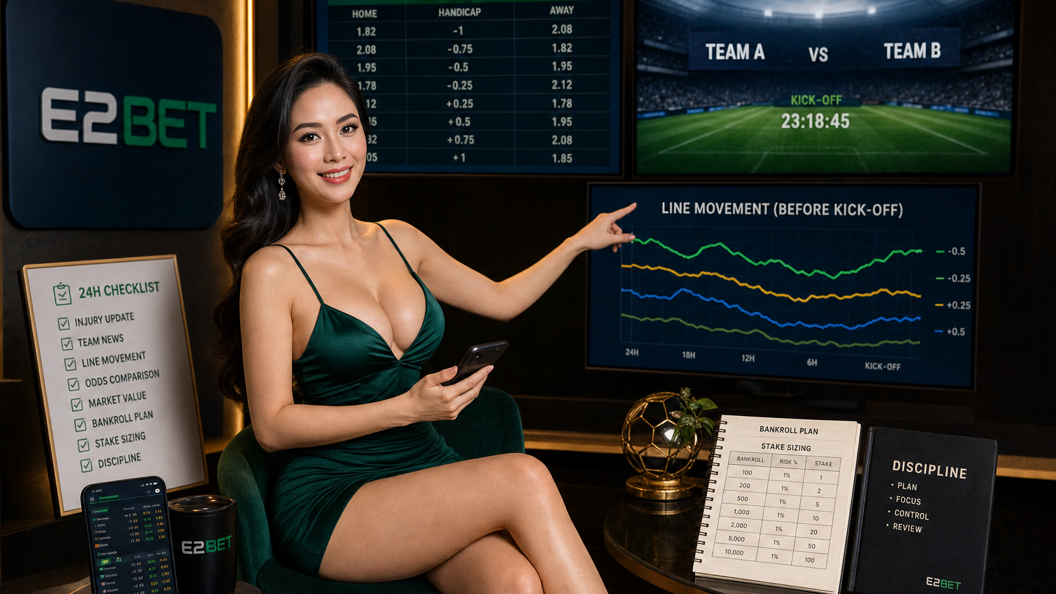 Thời Điểm Vàng Để Đặt Cược Kèo Châu Á Trước Trận 24 Giờ