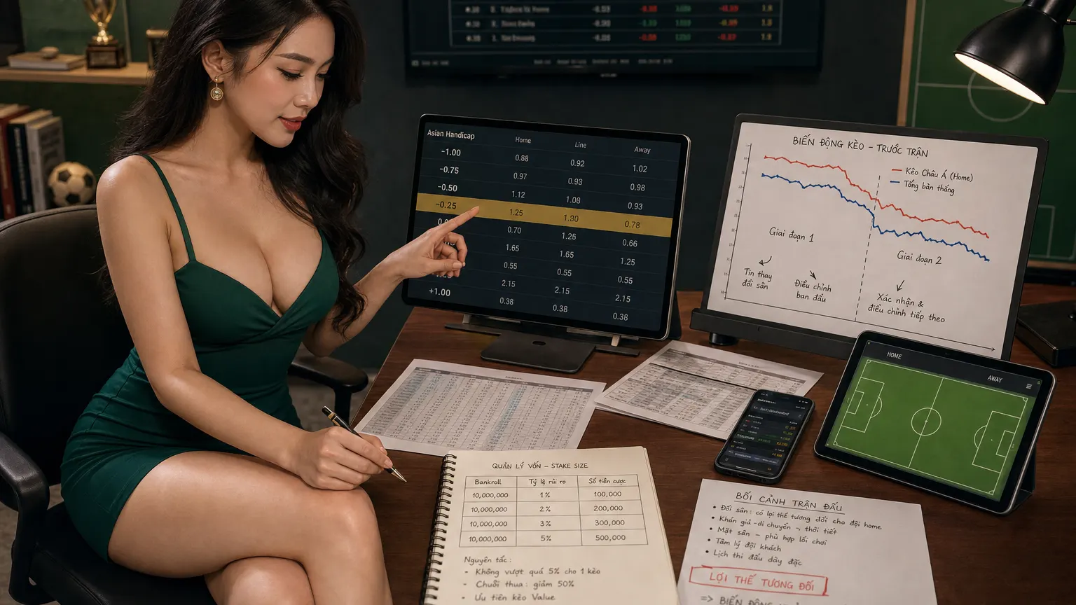 Kỹ Thuật Phân Tích Biến Động Odds Châu Á Khi Đội Bóng Đổi Sân Vận Động
