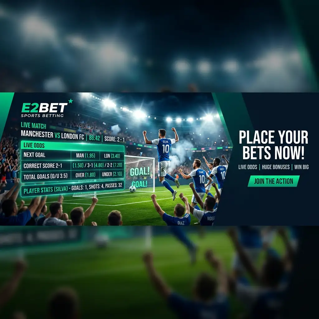 E2BET Thể Thao – Cá cược bóng đá trực tiếp với tỷ lệ kèo cạnh tranh nhất